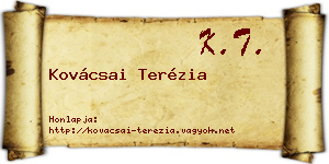 Kovácsai Terézia névjegykártya